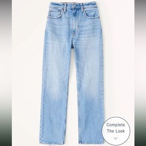 NWT Abercrombie Curve Love Ultra High Rise Ankle Straight